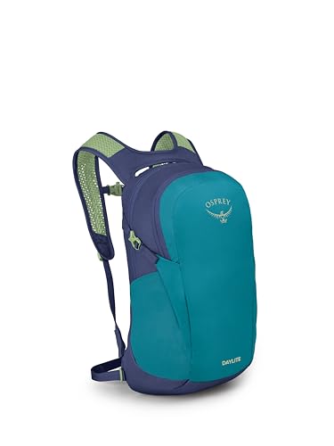 Osprey Daylite – Vielseitiger, bequemer Rucksack für den Alltag – Alltag, Reisen, Wandern - Blue Spikemoss/Alkaline O/S von Osprey