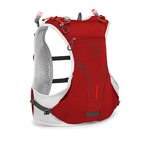 Osprey Duro 1.5 unisex Laufrucksack mit zwei Hydraulics™ 250-ml-Softflaschen - Phoenix Red (S/M) von Osprey