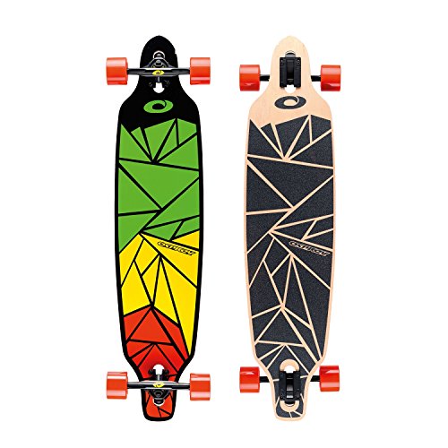 Osprey Erwachsene Longboard Shapes, Green/Yellow/Red, 99 x 23 cm von Osprey