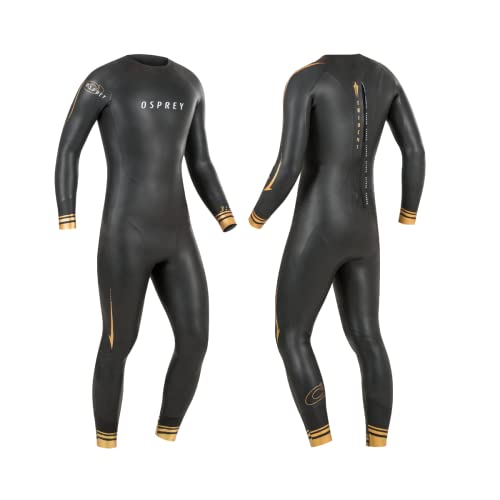 Osprey Herren Wst0065 Trident Triathlon Sommer Ganzkörper-Neoprenanzug, 3 mm Tri-Suit, LT, Schwarz, L Groß von Osprey