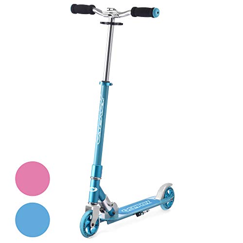 Osprey Kids Scooter | 2 Räder Klappbarer Kickscooter für Kinder Jungen Mädchen mit Verstellbarer Stange, Hinterradbremse und ABEC 5 Lagern, mehrere Farben von Osprey