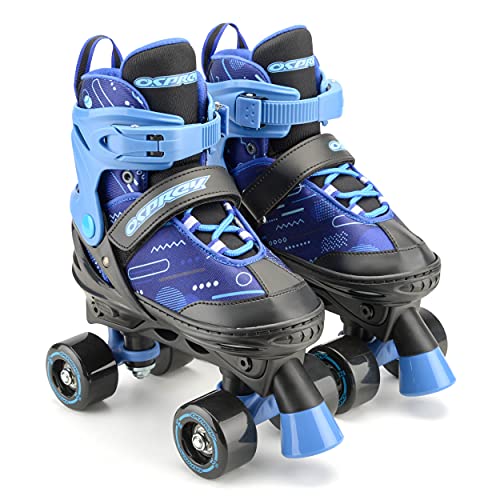 Osprey Kinder-Rollschuhe, verstellbare Quad-Skates, ab 5 Jahren, Blau, Größe M von Osprey