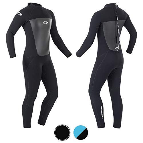 Osprey Origin Neoprenanzug Damen 5mm Lang Winter Wetsuit und Surfanzug, Schwarz, Groß Lang (LT) von Osprey