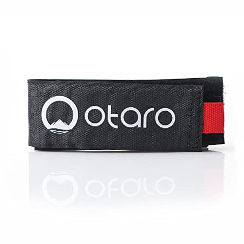 OTARO Ski Zubehör | Ski Band für Zwei Paar Ski | Skibinder, Ski-Clip, Ski-Klettband in Geschenkverpackung von Otaro