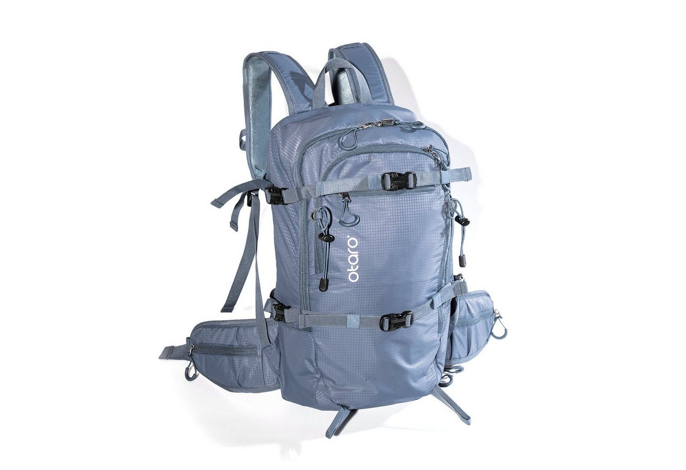 Otaro Skirucksack Skirucksack ALPIN, 20L Gletscherblau mit Hüftgurt, Helmnetz (Schutz für deine Ausrüstung, Perfekt durchdacht, mit dickem Rückenpolster, für max. Bewegungsfreiheit) von Otaro