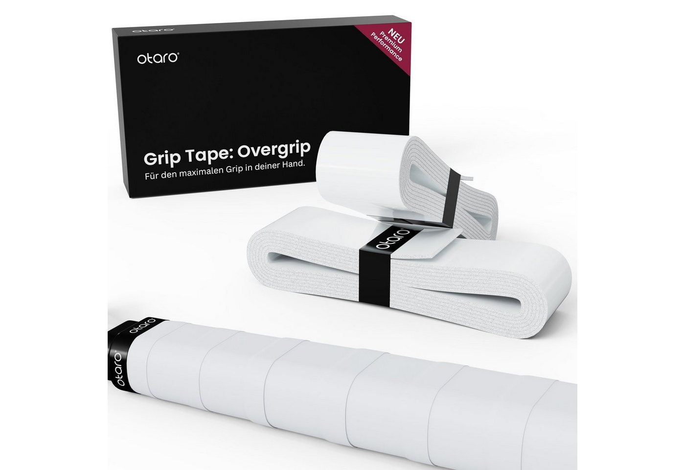 Otaro Tennisschläger Griffband Overgrip Griptape super Halt auch für schwitzige Hände, (20-tlg., Für maximalen Grip beim Spiel, Auch bei langen und intensiven Matches, Ideal auch für schwitzige Hände, 100% Plastikfrei verpackt), Sehr fester Halt in der Hand auch für schwitzige Hände Otaro Tennisschläger Griffband Overgrip Griptape super Halt auch für schwitzige Hände, (20-tlg., Für maximalen Grip beim Spiel, Auch bei langen und intensiven Matches, Ideal auch für schwitzige Hände, 100% Plastikfrei verpackt), Sehr fester Halt in der Hand auch für schwitzige Hände von Otaro