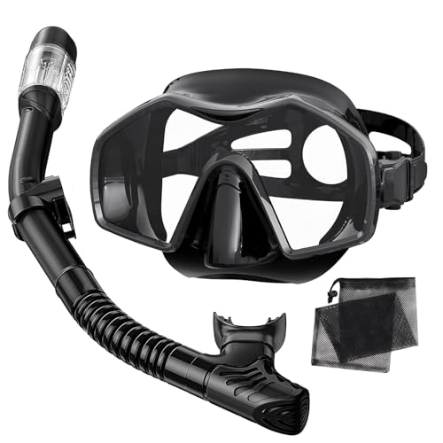 Schnorchelset Erwachsene Schnorcheln Set mit Schnorchel und Taucherbrille Dry Schnorchel,Tauchmaske Anti-Fog Anti-Leck,Professionelle Schnorchelmaske Tauchmaske aus Gehärtetem Glas für Schnorcheln Schnorchelset Erwachsene Schnorcheln Set mit Schnorchel und Taucherbrille Dry Schnorchel,Tauchmaske Anti-Fog Anti-Leck,Professionelle Schnorchelmaske Tauchmaske aus Gehärtetem Glas für Schnorcheln von Otowaving