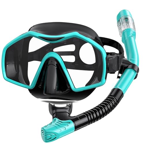 Schnorchelset Erwachsene Schnorcheln Set mit Schnorchel und Taucherbrille Dry Schnorchel,Tauchmaske Anti-Fog Anti-Leck,Professionelle Schnorchelmaske Tauchmaske aus Gehärtetem Glas für Schnorcheln Schnorchelset Erwachsene Schnorcheln Set mit Schnorchel und Taucherbrille Dry Schnorchel,Tauchmaske Anti-Fog Anti-Leck,Professionelle Schnorchelmaske Tauchmaske aus Gehärtetem Glas für Schnorcheln von Otowaving