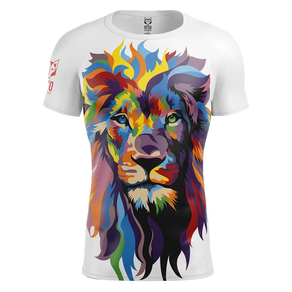 Otso Be A Lion Short Sleeve T-shirt Weiß S Mann von Otso