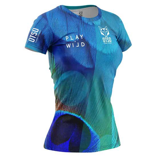 Otso Blue Birds Short Sleeve T-shirt Blau L Frau Otso Blue Birds Short Sleeve T-shirt Blau L Frau von Otso