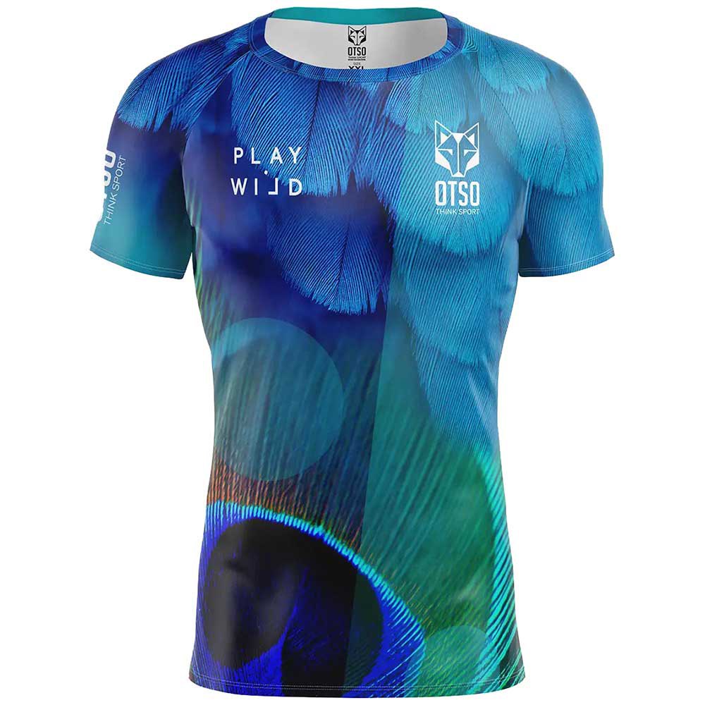 Otso Blue Birds Short Sleeve T-shirt Blau S Mann Otso Blue Birds Short Sleeve T-shirt Blau S Mann von Otso