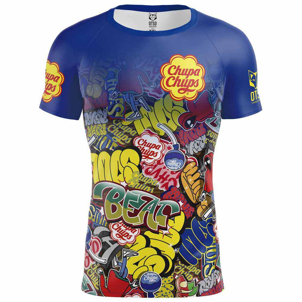 Otso Chupa Chups Graffiti Short Sleeve T-shirt Blau M Mann Otso Chupa Chups Graffiti Short Sleeve T-shirt Blau M Mann von Otso
