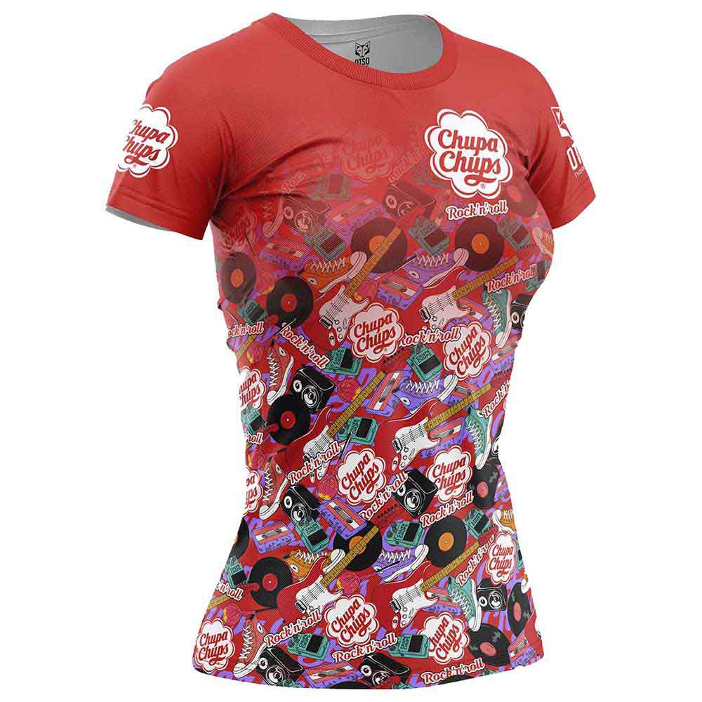 Otso Chupa Chups Rock´n´roll Short Sleeve T-shirt Rot L Frau von Otso