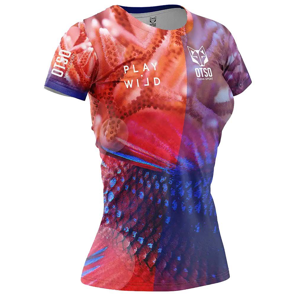 Otso Coral Short Sleeve T-shirt Mehrfarbig L Frau Otso Coral Short Sleeve T-shirt Mehrfarbig L Frau von Otso