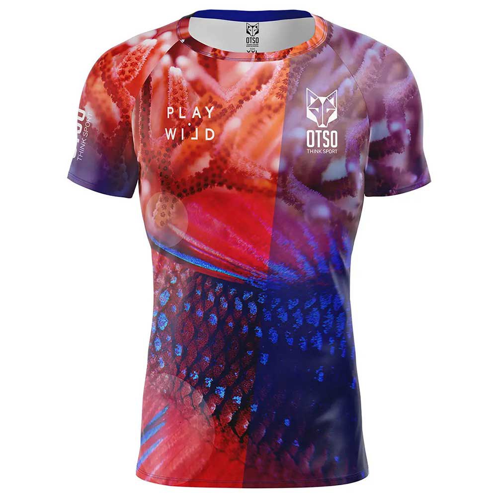 Otso Coral Short Sleeve T-shirt Mehrfarbig S Mann Otso Coral Short Sleeve T-shirt Mehrfarbig S Mann von Otso