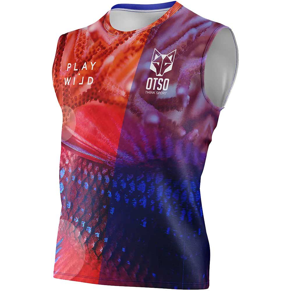 Otso Coral Sleeveless T-shirt Mehrfarbig L Mann Otso Coral Sleeveless T-shirt Mehrfarbig L Mann von Otso