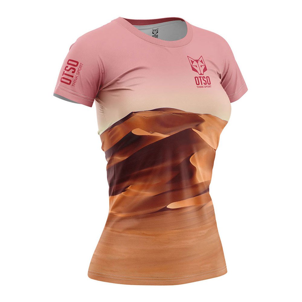 Otso Desert Short Sleeve T-shirt Rosa M Frau von Otso