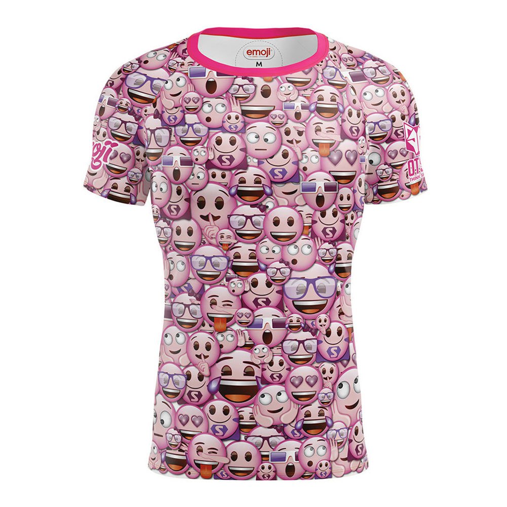 Otso Emoji Classic Pink Short Sleeve T-shirt Rosa M Mann von Otso