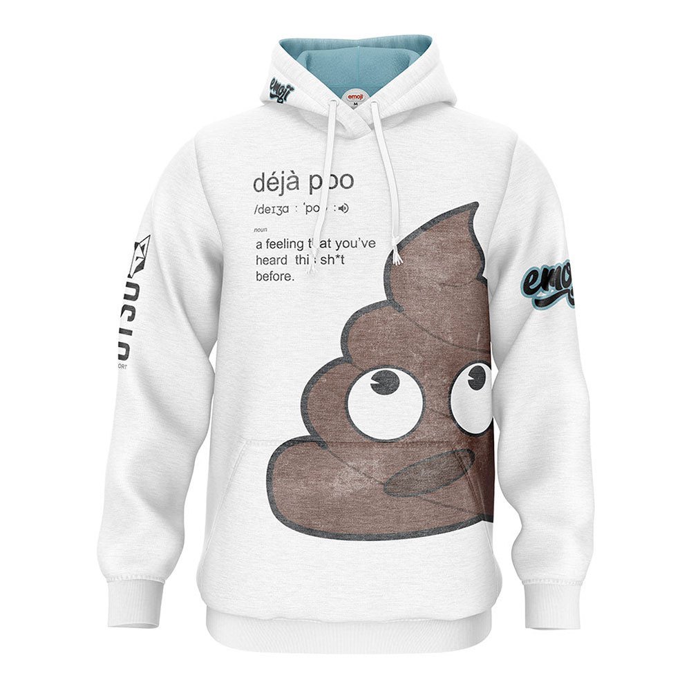 Otso Emoji Déjà Poo Hoodie Weiß 2XS Mann Otso Emoji Déjà Poo Hoodie Weiß 2XS Mann von Otso