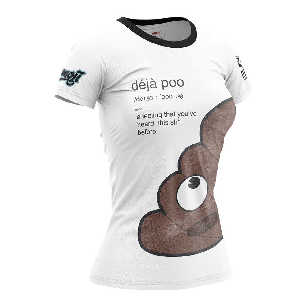 Otso Emoji Déjà Poo Short Sleeve T-shirt Weiß L Frau von Otso