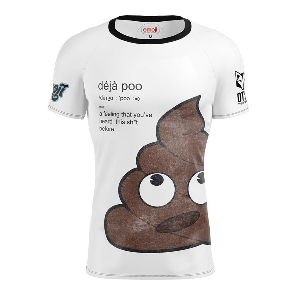 Otso Emoji Déjà Poo Short Sleeve T-shirt Weiß XL Mann von Otso