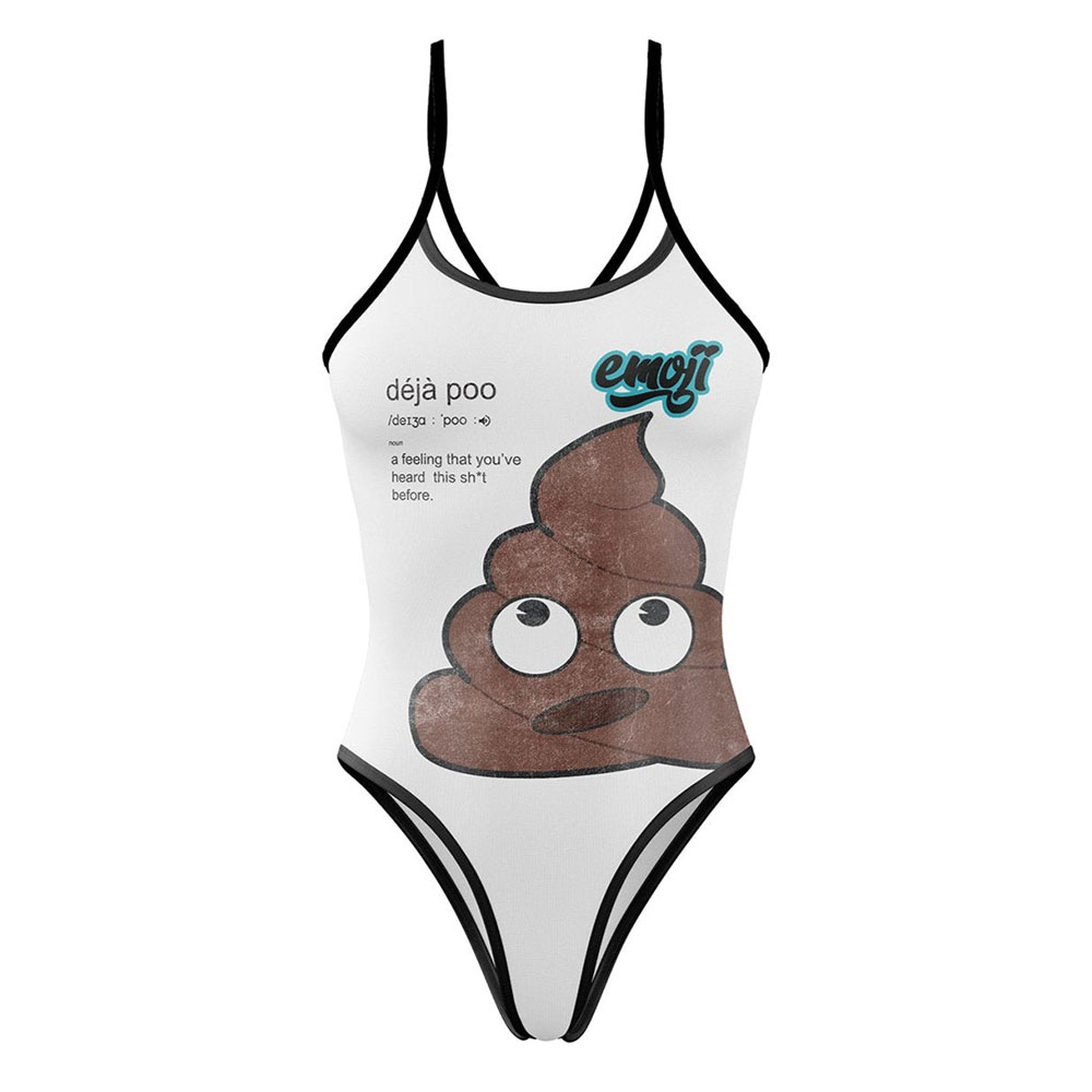 Otso Emoji Deja Poo Swimsuit  L Frau von Otso