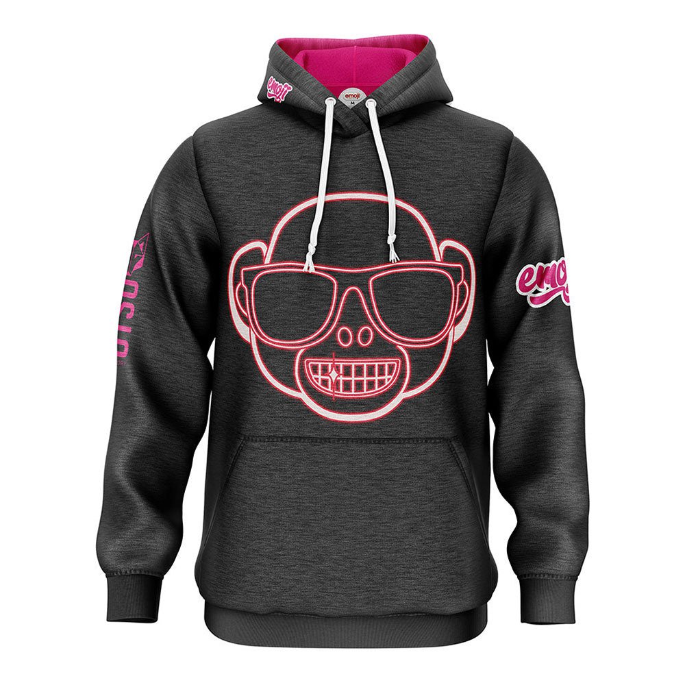 Otso Emoji Monkey Neon Hoodie Rosa L Mann Otso Emoji Monkey Neon Hoodie Rosa L Mann von Otso