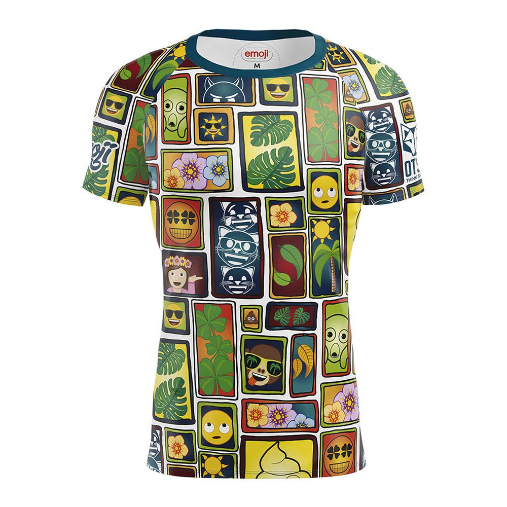 Otso Emoji Portrait Short Sleeve T-shirt Mehrfarbig XL Mann von Otso