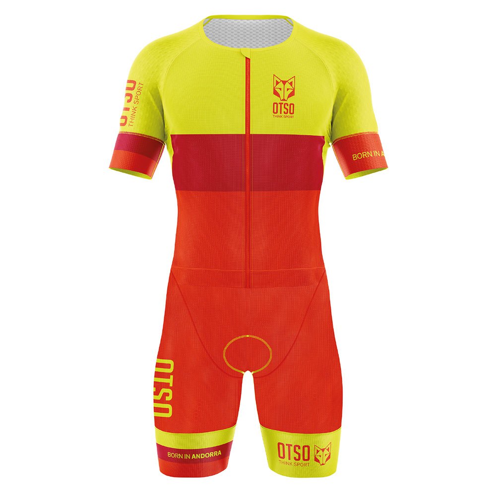 Otso Foc Short Sleeve Trisuit Rot M Frau Otso Foc Short Sleeve Trisuit Rot M Frau von Otso