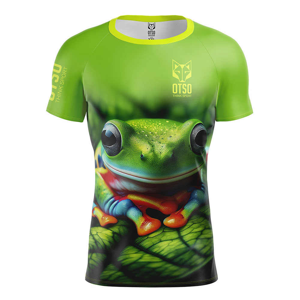 Otso Frog Short Sleeve T-shirt Grün M Mann Otso Frog Short Sleeve T-shirt Grün M Mann von Otso