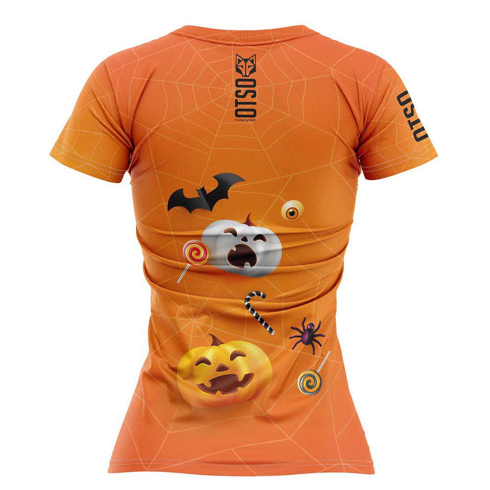 Otso Halloween Short Sleeve T-shirt Orange XS Frau von Otso