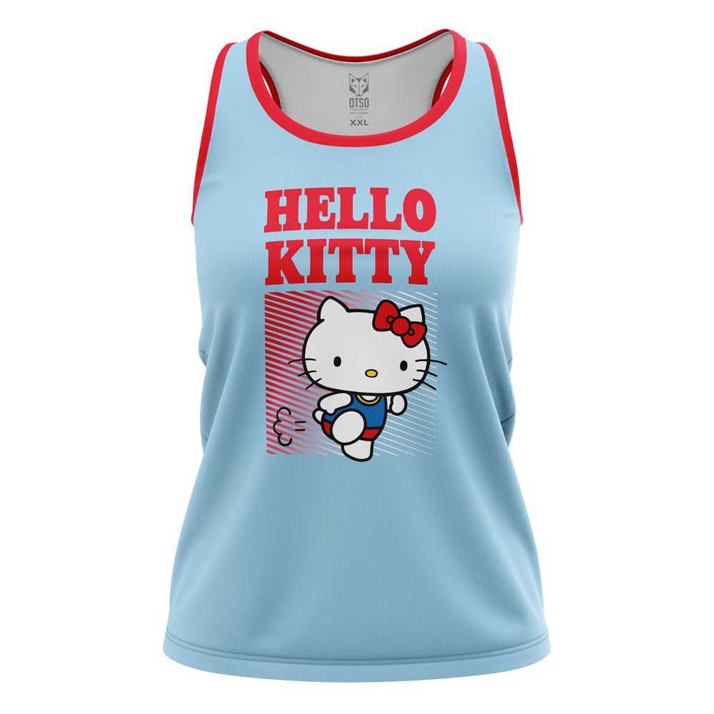 Otso Hello Kitty Stripes Sleeveless T-shirt Blau S Frau von Otso