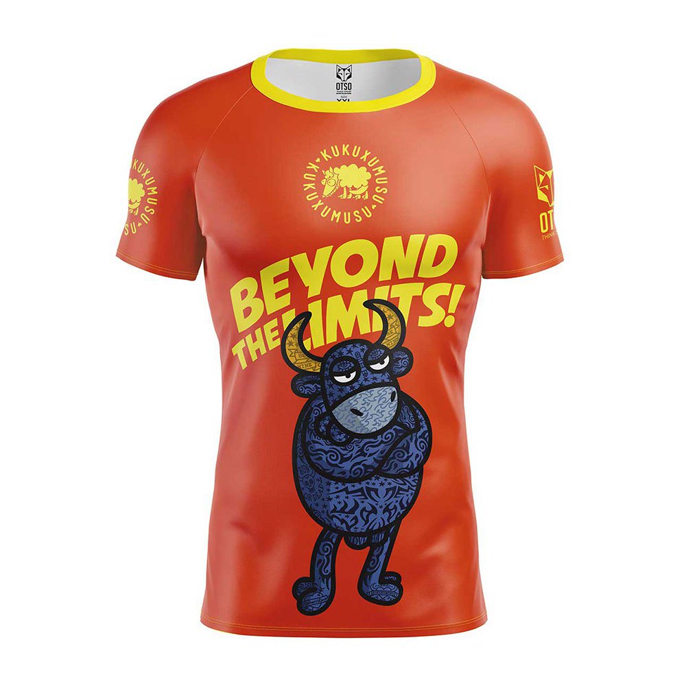 Otso Kukuxumusu Beyond The Limits Short Sleeve T-shirt Orange L Mann von Otso