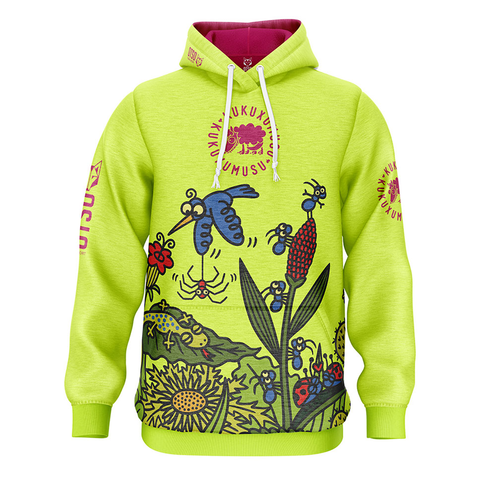 Otso Kukuxumusu Forest Hoodie Gelb 2XL Frau von Otso