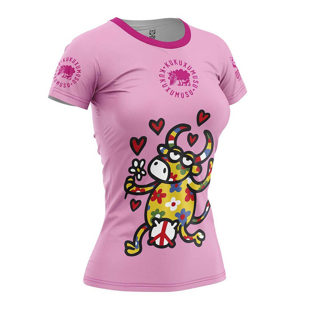 Otso Kukuxumusu Love Short Sleeve T-shirt Rosa L Frau Otso Kukuxumusu Love Short Sleeve T-shirt Rosa L Frau von Otso