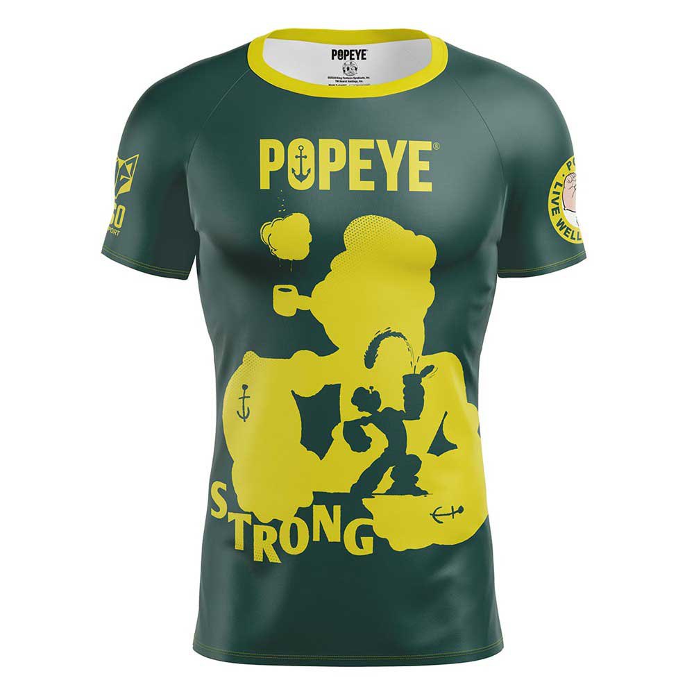 Otso Popeye Strong Short Sleeve T-shirt Gelb M Mann von Otso