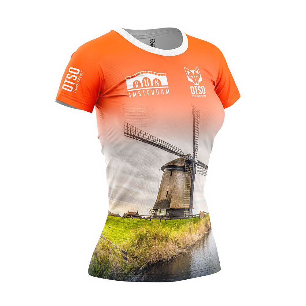Otso Run Ámsterdam 2024 Short Sleeve T-shirt Orange M Frau Otso Run Ámsterdam 2024 Short Sleeve T-shirt Orange M Frau von Otso