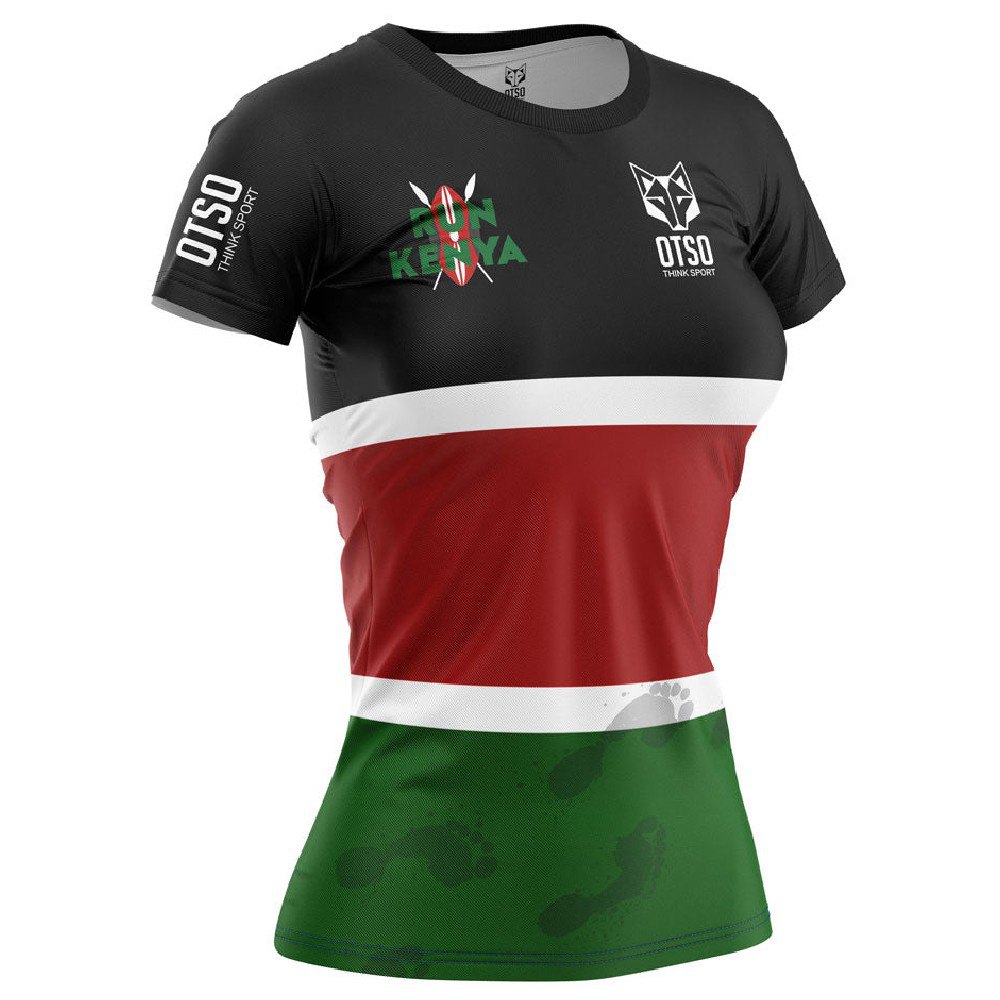 Otso Run Kenya Short Sleeve T-shirt Mehrfarbig L Frau von Otso