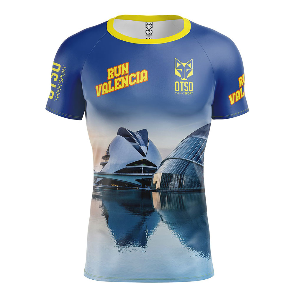 Otso Run Valencia 2024 Short Sleeve T-shirt Blau L Mann Otso Run Valencia 2024 Short Sleeve T-shirt Blau L Mann von Otso