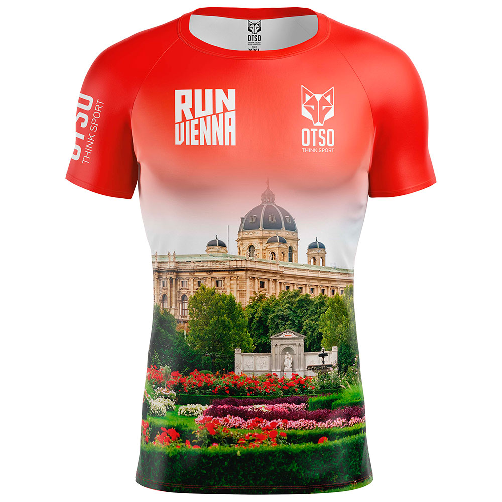 Otso Run Vienna 2024 Short Sleeve T-shirt Rot L Mann Otso Run Vienna 2024 Short Sleeve T-shirt Rot L Mann von Otso