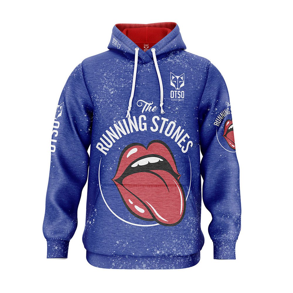 Otso Running Stones Hoodie Blau 2XS Mann von Otso