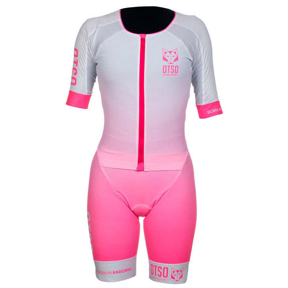 Otso Short Sleeve Trisuit Rosa XS Frau von Otso