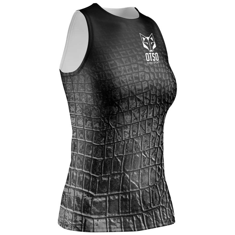 Otso Sss Sleeveless T-shirt Schwarz S Frau von Otso