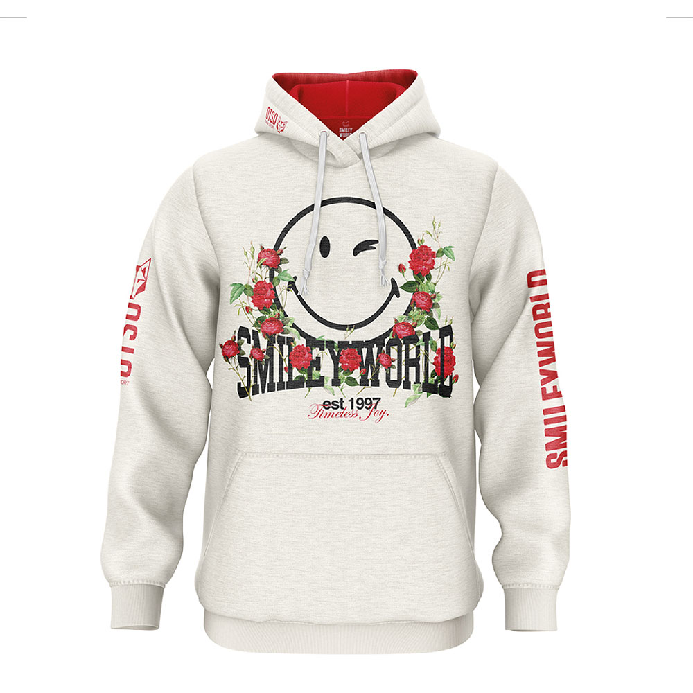 Otso Smiley Vintage Hoodie Beige L Mann Otso Smiley Vintage Hoodie Beige L Mann von Otso