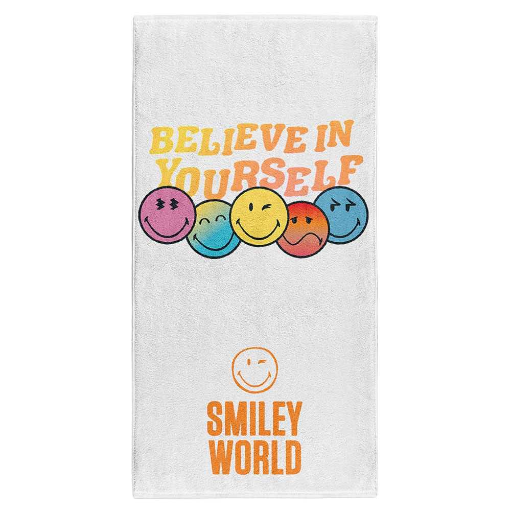 Otso Smiley World Believe Towel Weiß Otso Smiley World Believe Towel Weiß von Otso