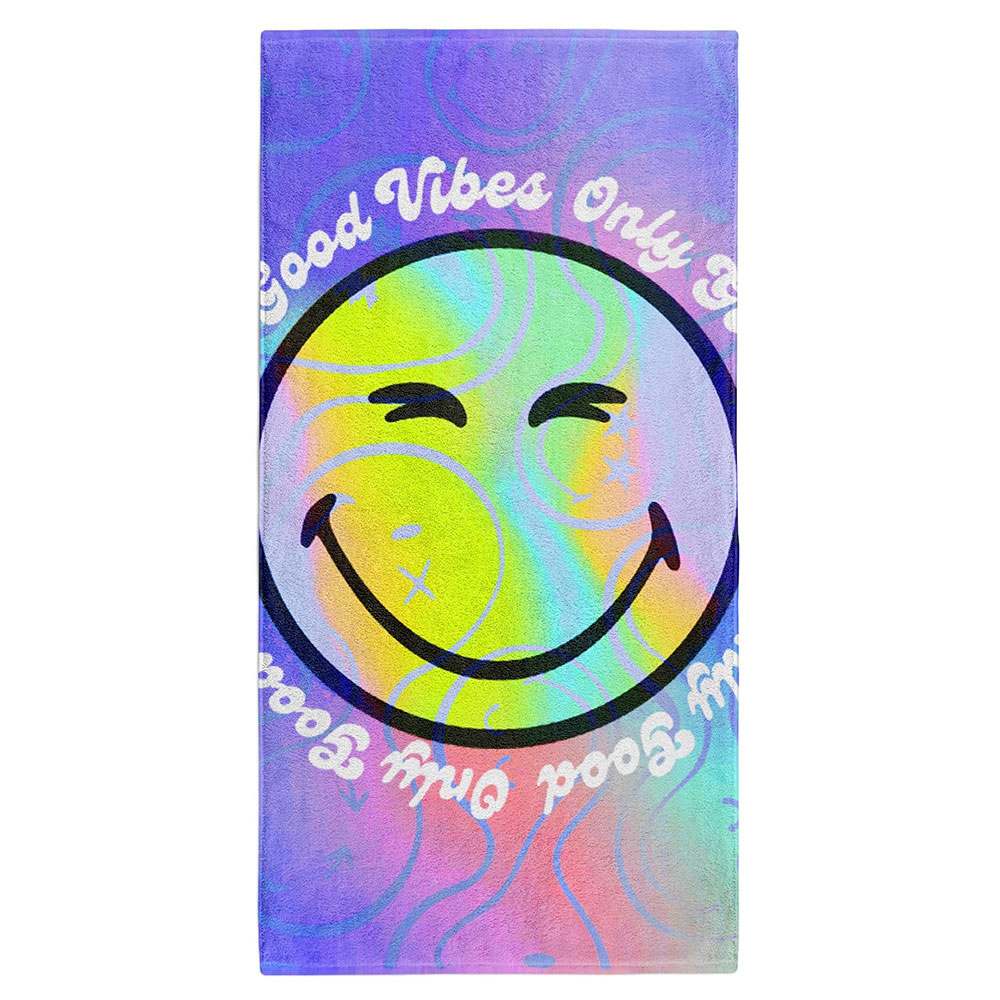 Otso Smiley World Vibes Towel Mehrfarbig Otso Smiley World Vibes Towel Mehrfarbig von Otso