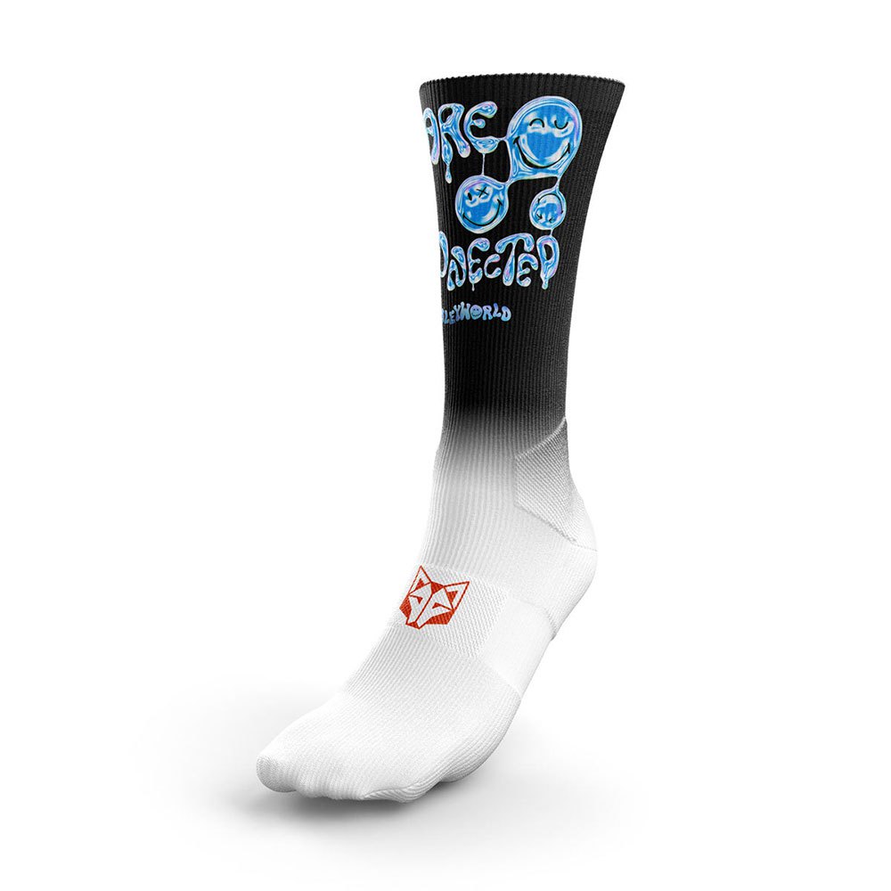 Otso Smileyworld Connected Long Socks Weiß,Schwarz EU 40-43 Mann von Otso