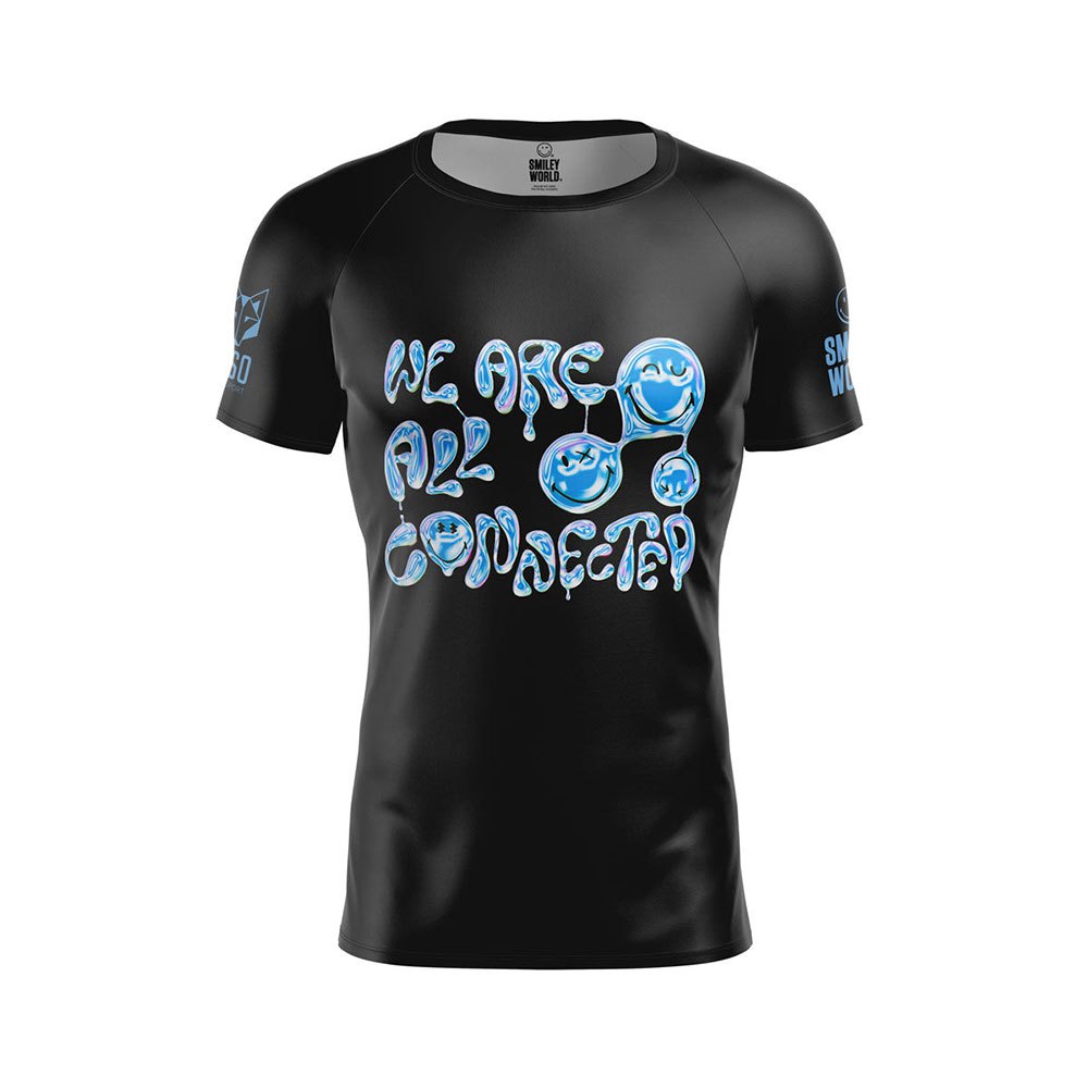 Otso Smileyworld Connected Short Sleeve T-shirt Schwarz M Mann Otso Smileyworld Connected Short Sleeve T-shirt Schwarz M Mann von Otso