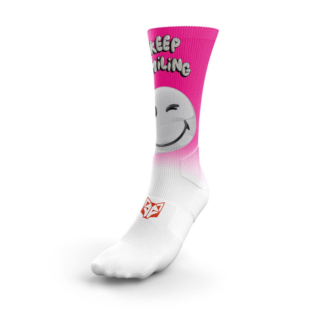 Otso Smileyworld Smiling Long Socks Rosa EU 44-48 Mann Otso Smileyworld Smiling Long Socks Rosa EU 44-48 Mann von Otso