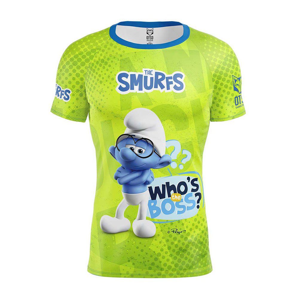 Otso Smurfs Boss Short Sleeve T-shirt Grün L Mann von Otso